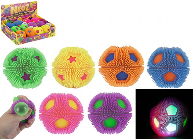 PUFFER LIGHT UP BALL 7cm -6ass – In espo da 12pz…x12…x144